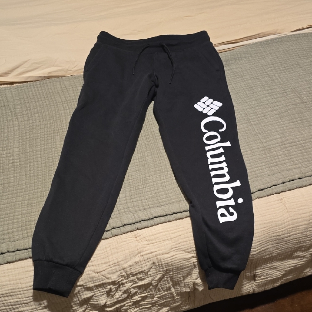 Columbia Black Joggers with Logo